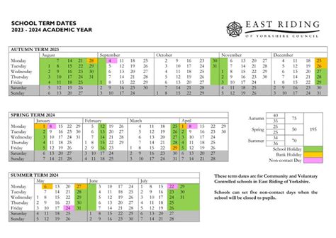 Mount Pleasant C of E Junior School - Term Dates