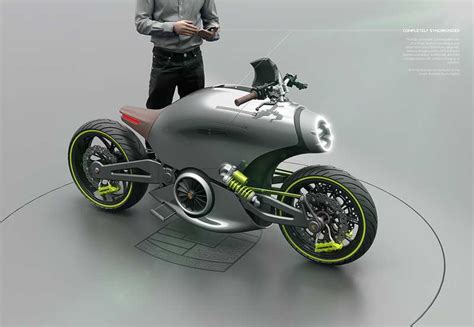 wordlessTech | Porsche 618 electric Motorcycle concept