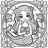 Free Mermaid Coloring Pages With Printables  Hello Wonderful sketch template