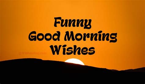 Funny Good Morning Wishes, Messages & Quotes - WishesMsg