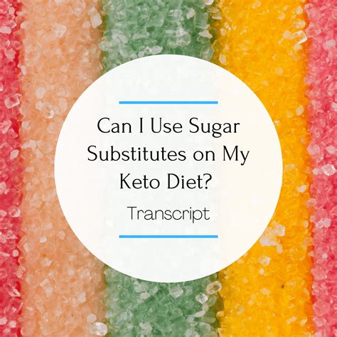 Can I Use Sugar Substitutes on My Keto Diet? 2 Fit Docs Answer the ...