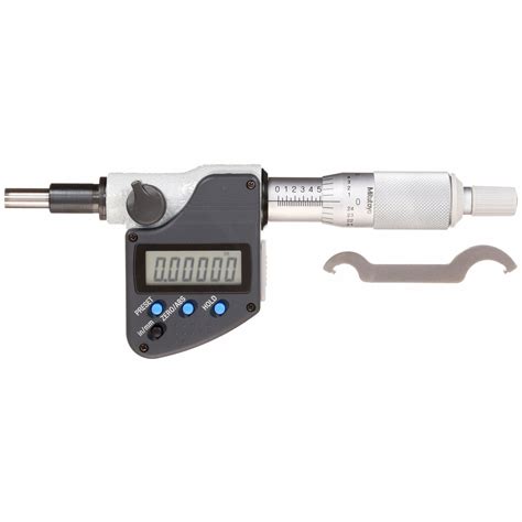 MITUTOYO Digital Micrometer Head, Range 0 in to 1 in, 0 to 25.4 mm ...