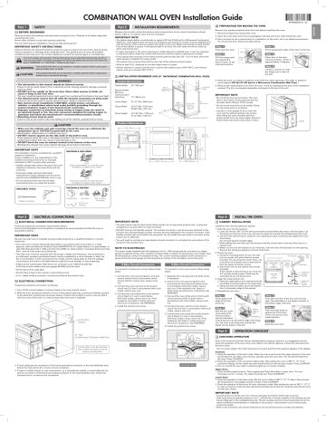 KitchenAid Combination Wall Oven Installation Guide | Manualzz