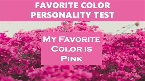 Pink Favorite Color Personality Test Reveals Your True Personality Traits