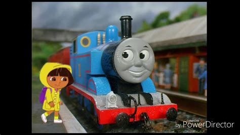 Thomas the Tank Engine and Dora the Explorer in the Rain Storm - YouTube