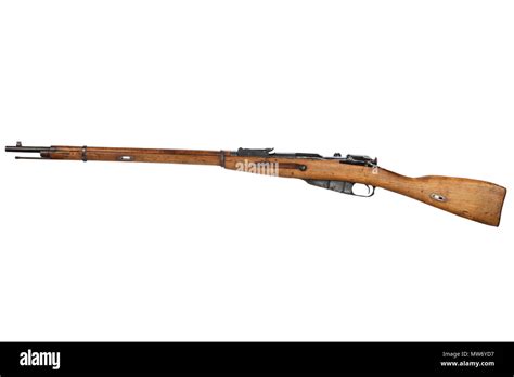 Russian ww1 period Mosin-Nagant rifle isolated on white Stock Photo - Alamy