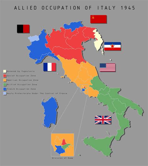 Fictional Allied Occupied Italy map by ReligiousZionist13 on DeviantArt