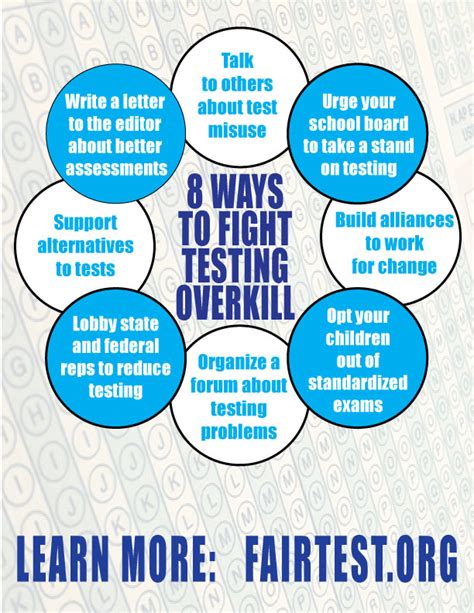 8 Ways To Fight High-Stakes Testing Infographic | FairTest