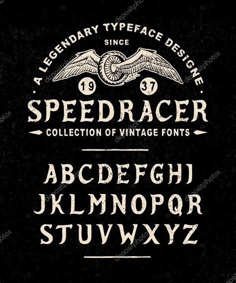 Vector: speed racer logo | FONT SPEED RACER. — Stock Vector © MagicPics #126505606