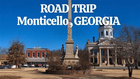 Georgia Roadtrip. Monticello, Georgia. Monticello Historical downtown. Georgia scenic drive ...