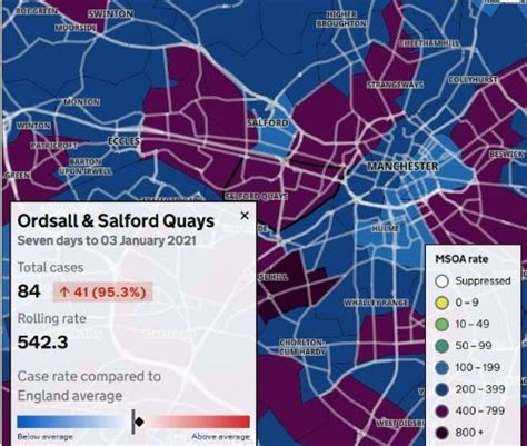 SALFORD HAS 277 NEW CORONAVIRUS CASES AS SOME AREAS SEE RATES OVER 500 ...