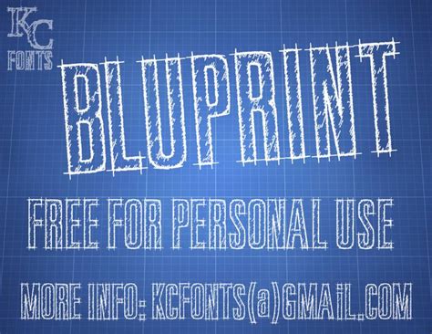 Bluprint by KC Fonts $0.00 | Blueprint font