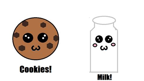 Milk and Cookies Drawing | Made on Paint. For Ameilia. | Flickr