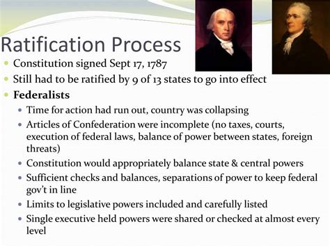 PPT - The Constitutional Convention & Ratification PowerPoint ...