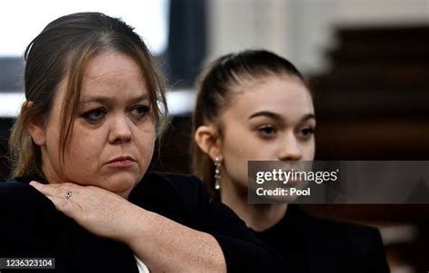 Kyle Rittenhouse's mother, Wendy, left, and his sister McKenzie,... News Photo - Getty Images