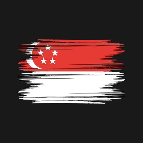 Singapore flag Design Free Vector 11452817 Vector Art at Vecteezy