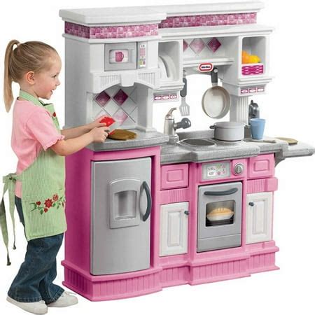 Little Tikes Gourmet Prep N Serve Kitchen, Pink - Walmart.com