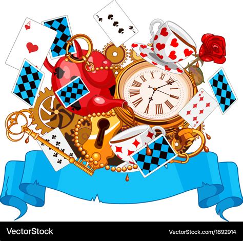 Alice in wonderland design Royalty Free Vector Image