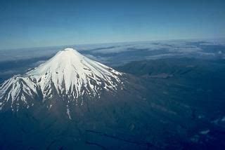 Mount Taranaki Volcano, New Zealand --- Symmetrical Taranaki (Egmont) volcano dominates the ...