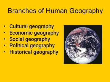 What Are 5 Main Branches of Human Geography? Seek Assignment Help