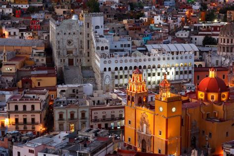 Guanajuato nights. stock photo. Image of city, color - 31271264