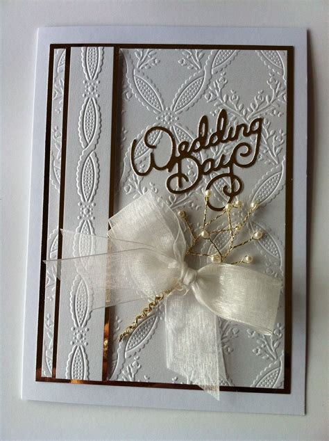 Simple embossed wedding card | Wedding cards, Cards, Wedding