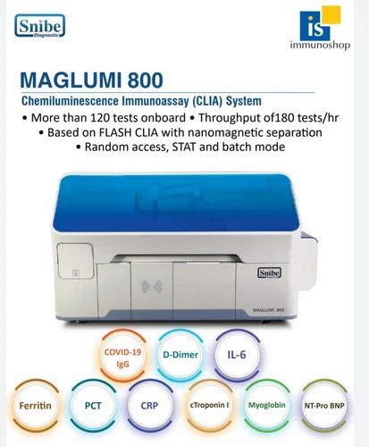 SNIBE Fully Automatic Maglumi 800 Chemiluminescence immunoassay System ...