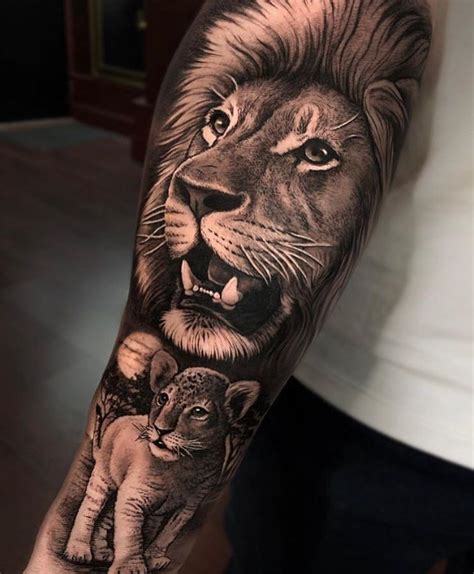 Realistic Lion Tattoo Chest | Easy Tattoo Designs