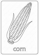 Free Printable Corn Coloring Pages sketch template
