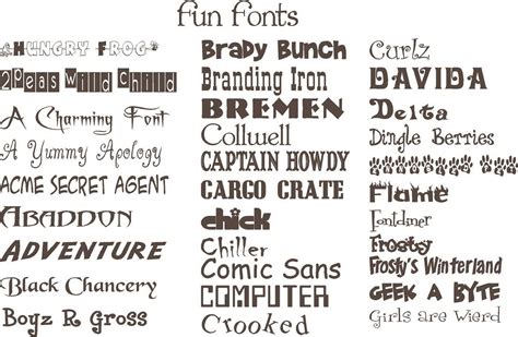 Fun Fonts | Cool fonts, Beautiful lettering, Fonts