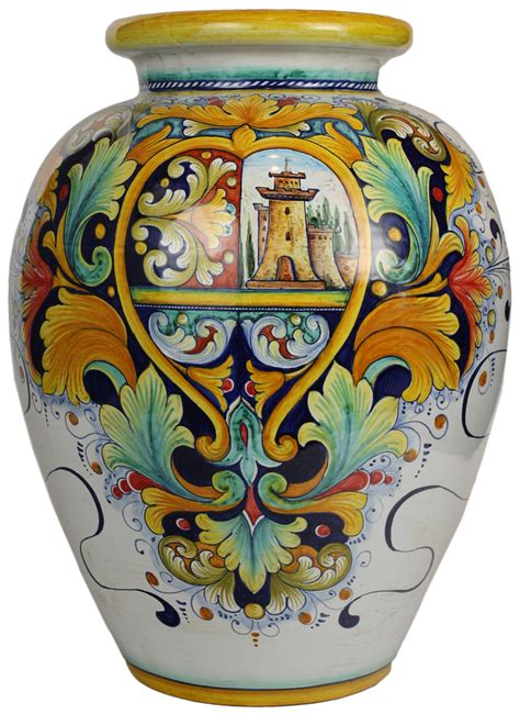 Italian Ceramic Floor Vase