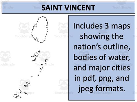 Saint Vincent Map Resources by Teach Simple