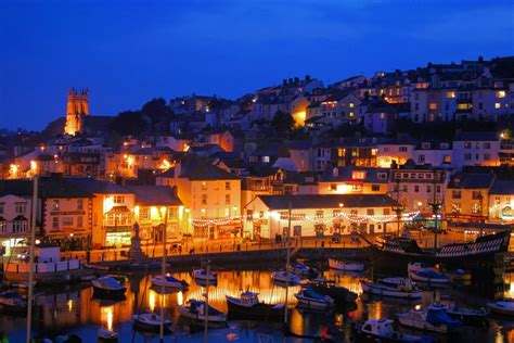 "Brixham harbour in Devon at night" by Richard Pittuck at ...