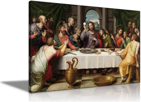 Buy Leonardo Da Vinci the Last Supper Picture of Jesus Christ Wall Art ...