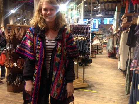 This poncho from Urban Outfitters appropriates South American weaving and textile design ...