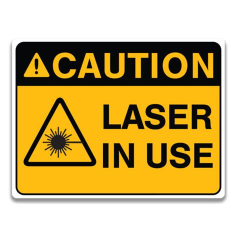 LASER IN USE SIGN - Safety Sign and Label