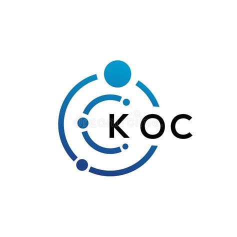 KOC Letter Technology Logo Design on White Background. KOC Creative Initials Letter it Logo ...