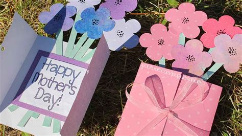 Tutorial: Mother's Day Card (Flower Bouquet 💐) - YouTube