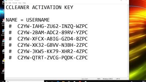 CCLEANER PRO ACTIVATION KEY - YouTube