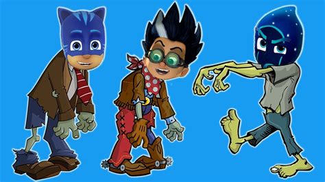 PJ mask Transforms Into Zombie Finger Family Songs Zombie as Paw Patrol Nursery Rhymes Cartoon ...