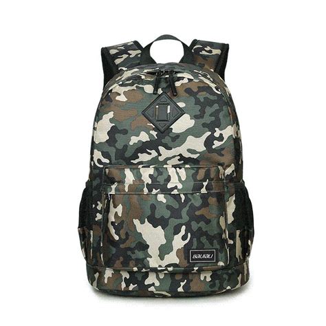 Set Kids Army Green Camouflage Backpack For Boy Student Pen Bag Pencil ...