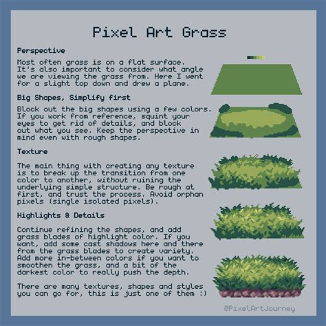 PixelArtJourney : Pixel Art Grass Tutorial