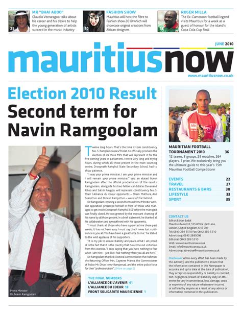 Mauritius Now - June 2010 by Mauritius Now - Issuu