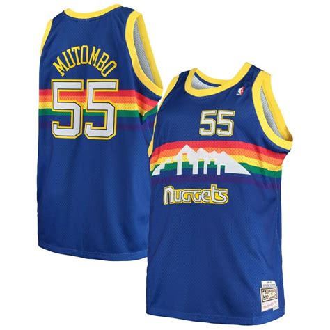 Dikembe Mutombo Denver Nuggets Mitchell & Ness Big & Tall Hardwood ...