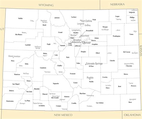 Colorado Cities And Towns - MapSof.net