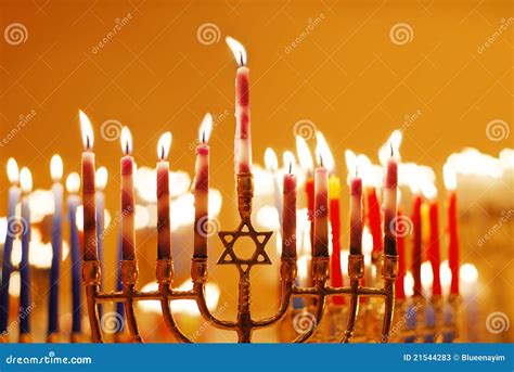 Hanukkah Candles stock image. Image of hannukah, hanukiah - 21544283