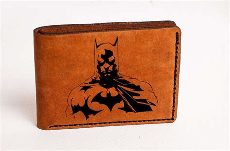 Wallet Mens Leather WalletBatman Leather Wallet batman | Etsy