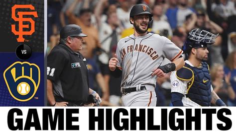 Giants vs. Brewers Game Highlights (8/07/21) | MLB Highlights