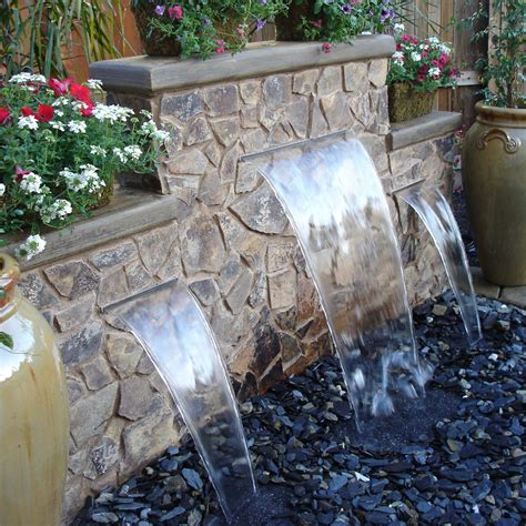 love this water feature | Waterfalls backyard, Backyard water fountains ...