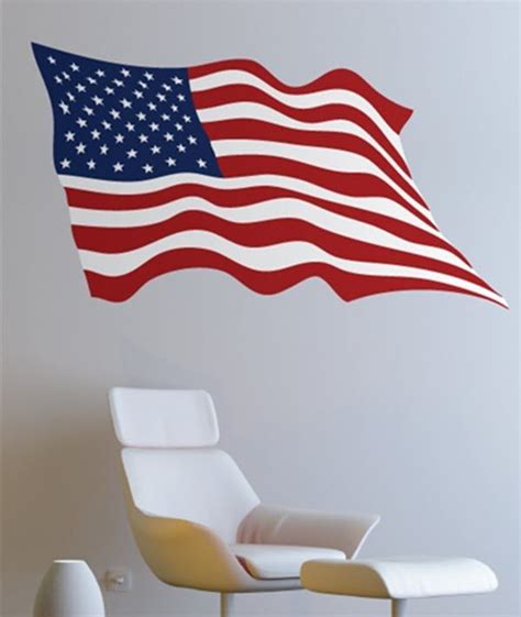 American Flag Wall Decals - WALLTAT.com Art Without Boundaries ...